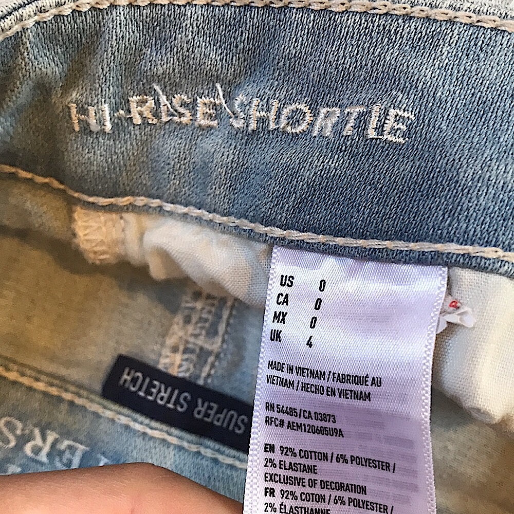 American Eagle High Rise Stretch Jean Shorts ✿ - Picture 6 of 8